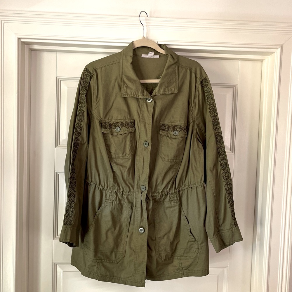 Woman Within Utility Jacket Women’s Plus 18/20